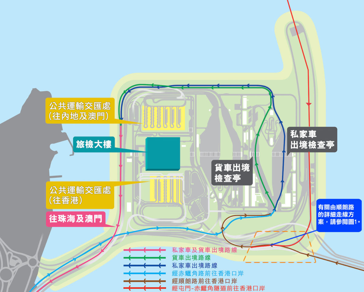 車輛出境路線